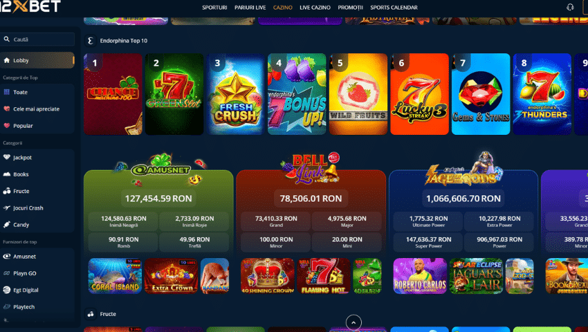 pagină de jocuri 12xbet